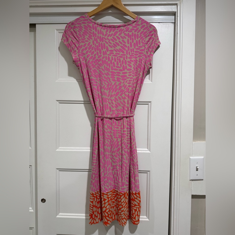 Boden V-neck tie waist dress - Picture 5 of 6